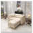 Beige/White Faux Leather est en rupture de stock