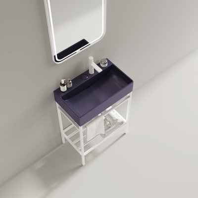Meuble-lavabo 24 po avec lavabo en céramique