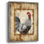«Farm Fresh Rooster», reproduction encadrée - bois massif-539369357