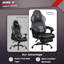 Fauteuil de jeu ergonomique avec repose-pieds et support lombaire Bossin-1645700025