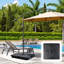 Base de parasol de patio en porte-à-faux 4 pièces