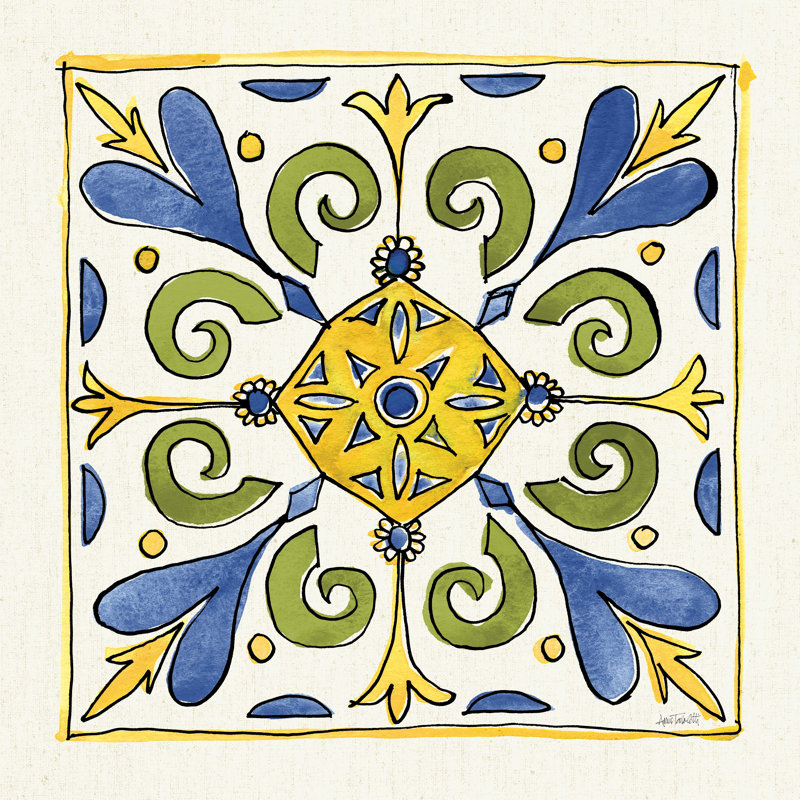 Citron Tiles I, H 20 po x l 20 po