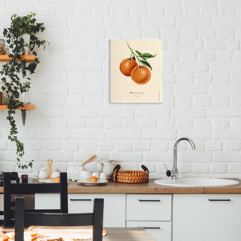 Orange Fruit Portrait Wall Plaque, design by Danielle Murray