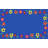 KidCarpet.com Alphabet Garden Classroom Rug, 7'6"x12' Rectangle - Class 1 Fire Rated, Oeko-Tex certified commercial-grade nylon bordered classroom rug - strong, durable edging-1053970828