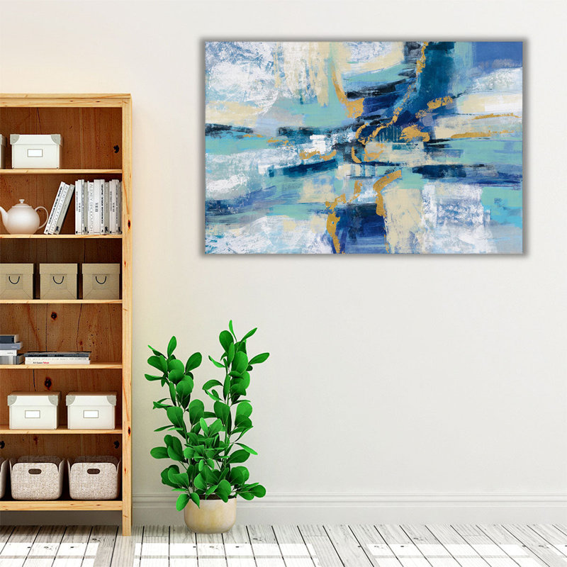 Wave Breaker - Canvas Print Wall Art, 32" H x 48" W