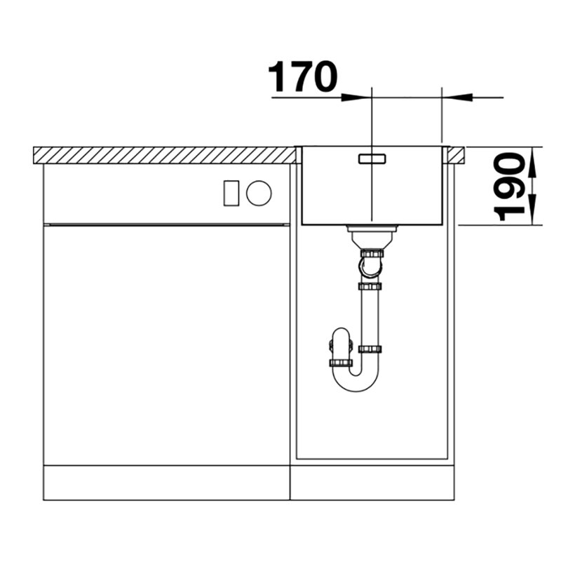 Andano 38 x 44cm Inset Kitchen Sink
