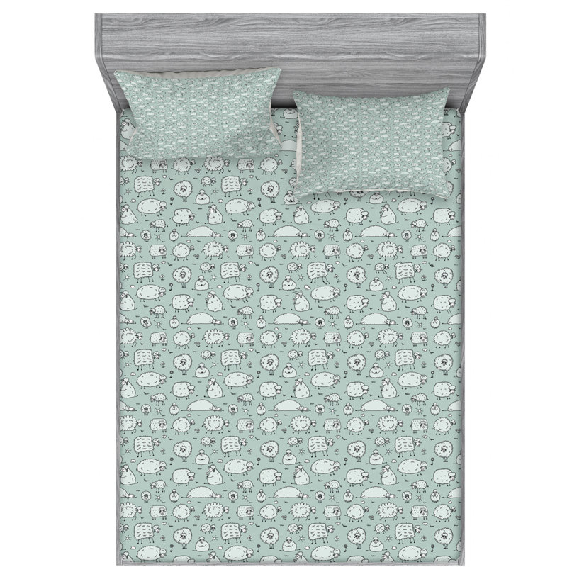 Microfiber Sheet Set, Full Sheet Set with Fitted Sheet