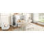 Grand lit escamotable avec tablettes, tiroirs et ports USB