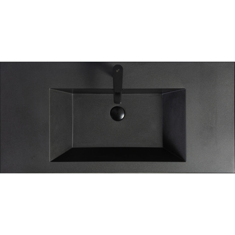 Meuble-lavabo mural moderne pour salle de bain