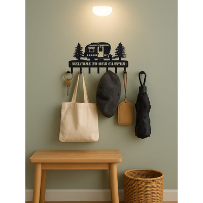 Whimsical Nature Tree Wall Hooks, 3 Animal Shaped Hooks, Multi-room Storage