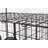 2-Compartment Metal Sports Rack Cart
