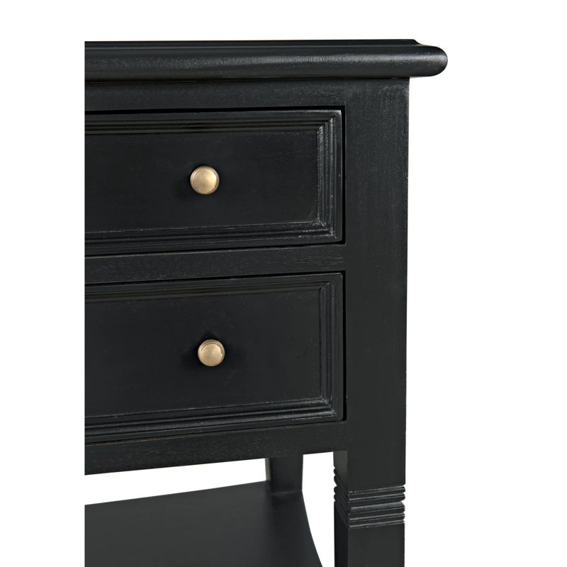 Oxford End Table, Hand Rubbed Black