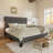 Upholstered Platform Bed, No Box Spring Needed-479684698-479684696