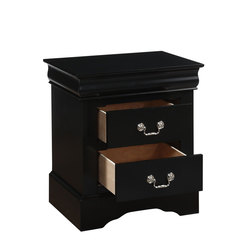 Table de chevet Modern Elegance, Noir
