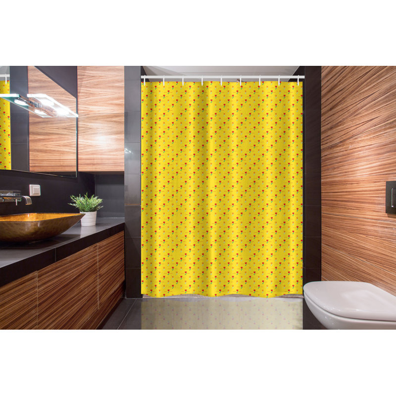 Shower Curtain with Hooks Included, 78"H x 54"W