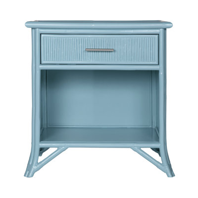 1 - Drawer Rattan Nightstand
