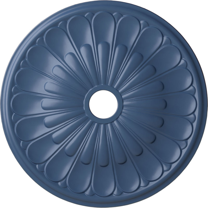 Endurathane Elsinore Ceiling Medallion, 26 3/4"OD x 3 5/8"ID x 1 3/8"P (Fits Canopies up to 3 5/8"), Hand-Painted Americana Finish