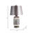 Textured Glass, 27" Ridged Silver Table Lamp