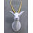 Jaliene White Gazelle Head Life Size Statue