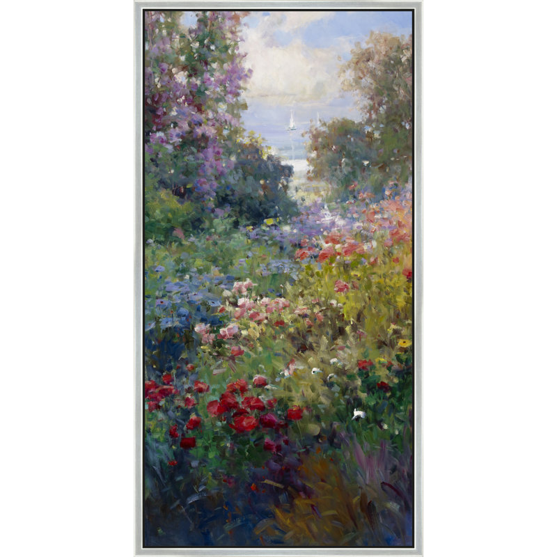 Garden To The Sea Print, 50" H x 26" W, Silver