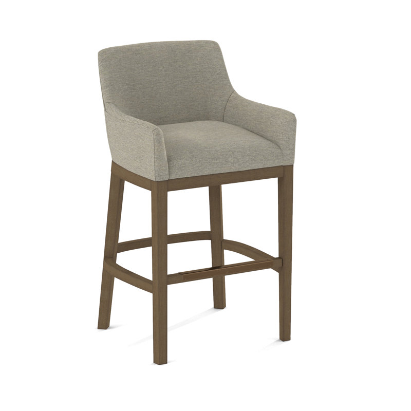Upholstered Stool, Weathered Gray, 61585-76