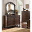 Commode formelle en cerisier / design unique avec meubles de chambre à coucher avec tiroirs à miroir