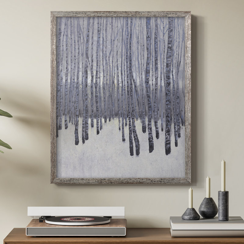Bare Trees in Winter I Framed Print - Solid Wood, 11" H x 9" W