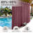 Outdoor Patio Curtains Waterproof - Darkening Thermal Insulated Curtains For Porch, Pergola, Cabana - Sunproof Blackout Drapes With Rust Proof Grommets, Set Of 2 Panels,Burgundy-1257463578-1257463648