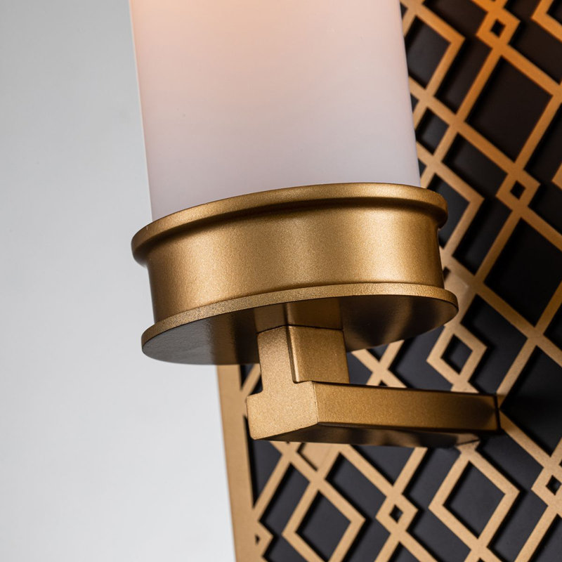 Ziggy Bath Sconce, Laquered Gold