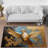 Soft Pile Printed Rug with Intricate Floral Blossom Design for a Touch of Elegant Beauty in Your Living Space-1437843262
