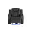 Fauteuil inclinable électrique en similicuir gris-2087498780