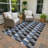 Machine Washable Indoor/Outdoor Lockway ACN2417 Geometric Rug-767025269