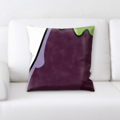 Coussin aubergine