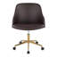 Chaise de bureau contemporaine avec hauteur réglable et confort en similicuir-2138945948