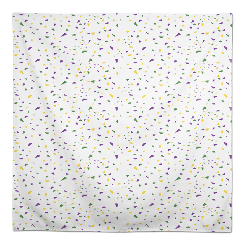 Kaif Geometric Cotton Blend Square Tablecloth