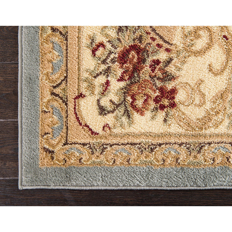 Tapis à motif oriental ciel Gangemi, Rectangle 4 pi x 6 pi