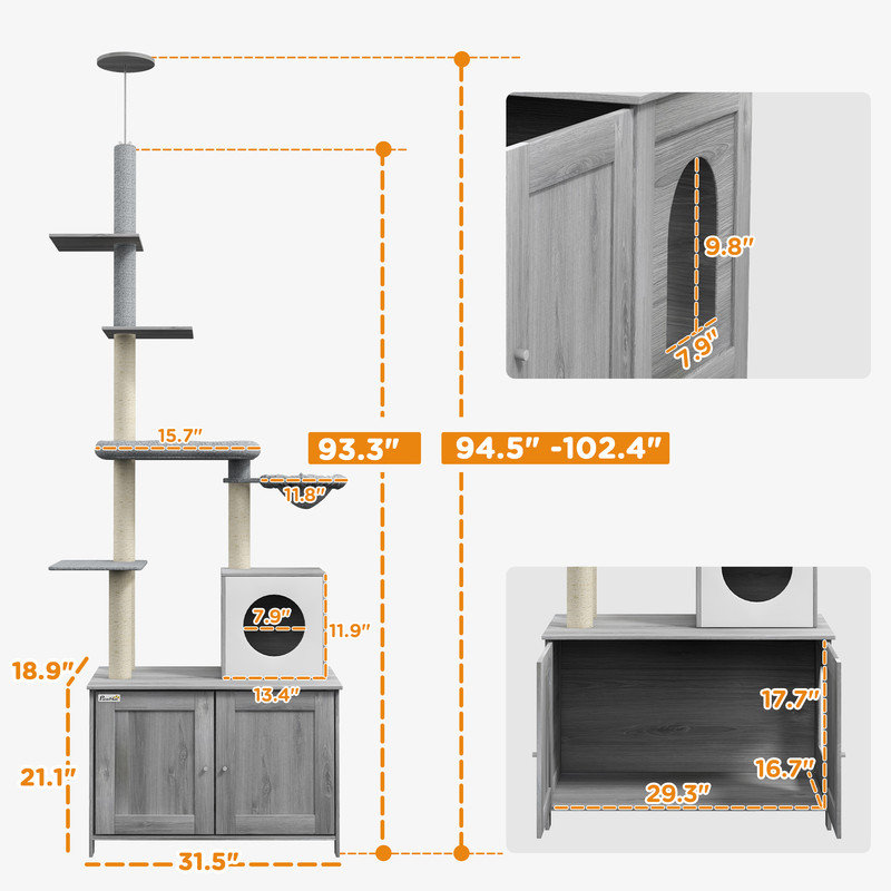 Gabrien 102'' H Cat Tree