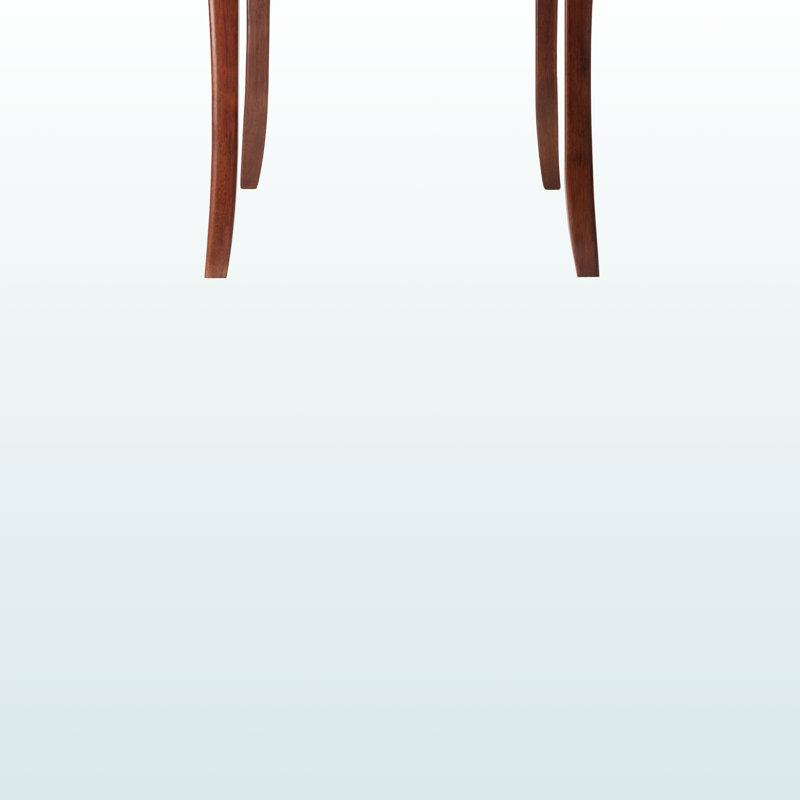 Cass Rectangular Dining Table with Tapered Legs in Brown Finish, 28.86" H x 29.23" W x 47.03" D