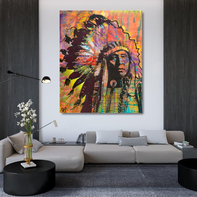 Art sur toile tendue de la collection Dean Russo d'Alcott Hill®: Native American III