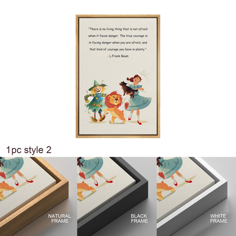 «Inspirational Textual Word 2 Children», H 24 po x l 16 po, Cadre flottant blanc