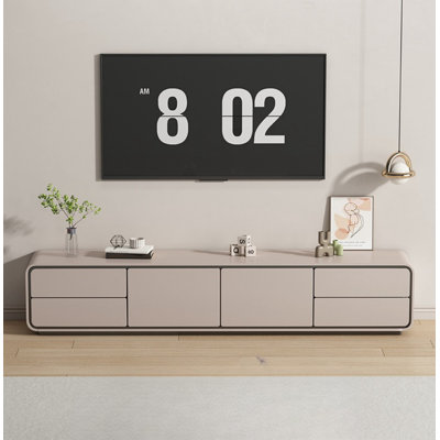 Italian Minimalist TV Cabinet Unfinished TV Stand for TVs up to 88"
