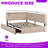 Twin Size Upholstered Bed Frame With Storage Drawers, LED Lighting, USB Charging, Solid Wood Support-327765676