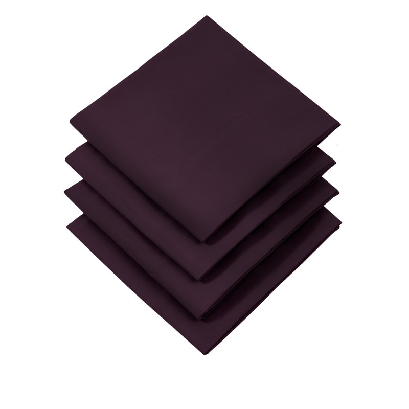 Vilano Springs Easy care Microfiber Four Pillowcases by Southshore Fine Linens, Queen, Purple