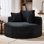 Fauteuil demi-tonneau rembourré Addisin