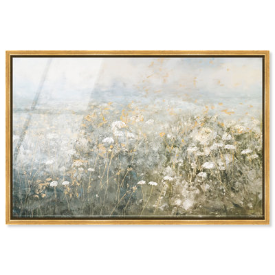 Meadow Veil High-Gloss Frameless Acrylic Glass Wall Art Floral & Botanical Print by Oliver Gal, Ready to Hang, 15 x 10