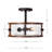 Barthelmess Glass Semi Flush Mount