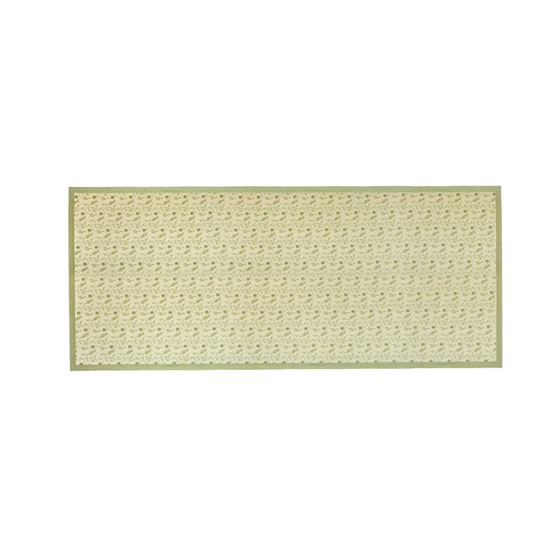 Dolce Olive Green Natural Cotton Table Cloth 70x160"