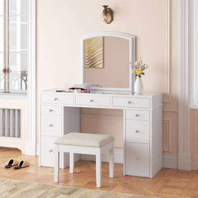 Coiffeuse avec tabouret et miroir Ventimiglia