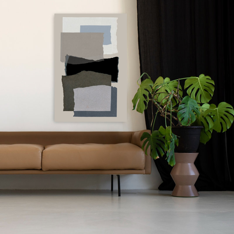 Art contemporain, art moderne abstrait, H 48 po x l 32 po