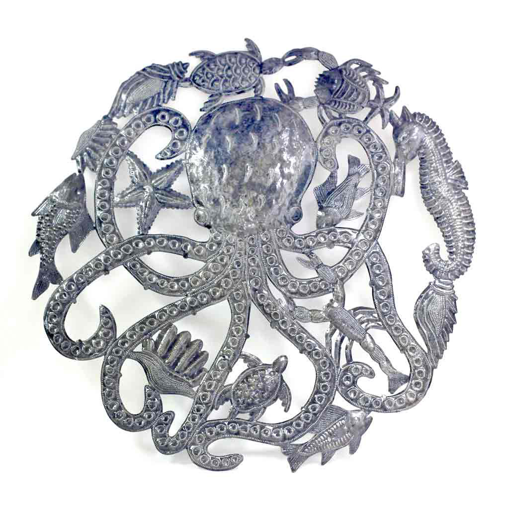 Handmade Coastal Landscape & Nature Wall Decor on Metal Breakwater Bay